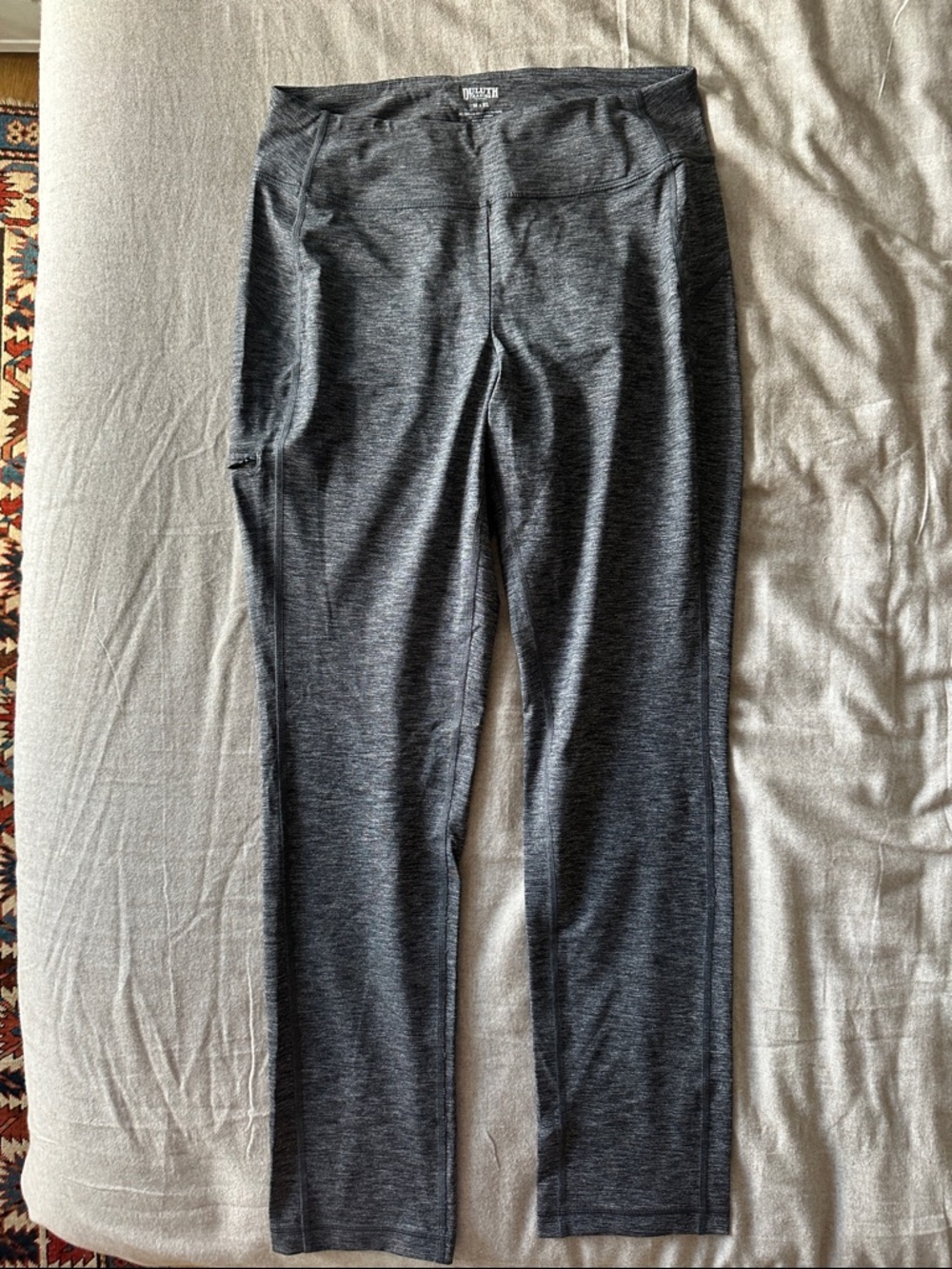 NWOT Duluth Trading Co Charcoal Heather Performance Leggings